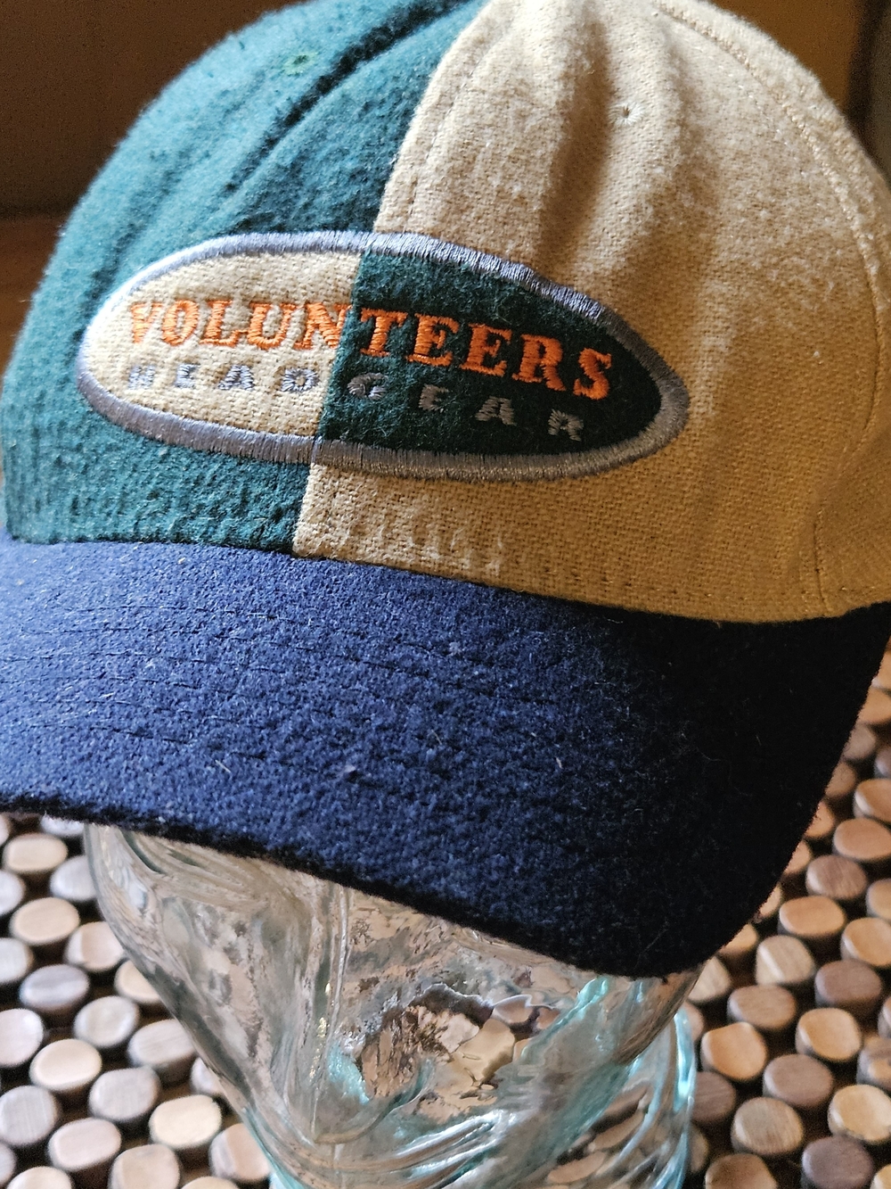 Vintage Tennessee Vlounteers Two-Tone Green & Navy Cap